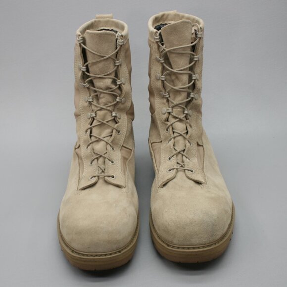 Bates Mens 16.5 W Wide Desert Tan Suede Gore-Tex Military Combat Boots 03-D-0321 - Picture 5 of 12